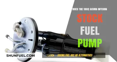 Does the Stock Fuel Pump in a 1992 Acura Integra Suffice?