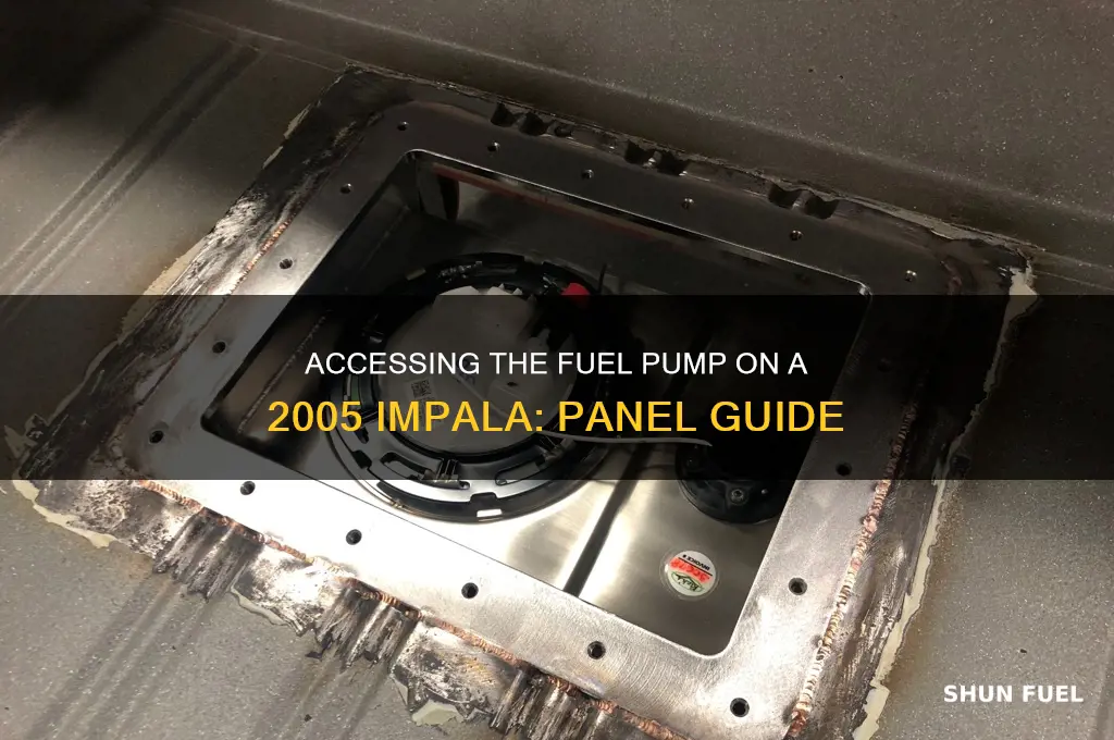 does the 2005 impala have a fuel pump acces pannel
