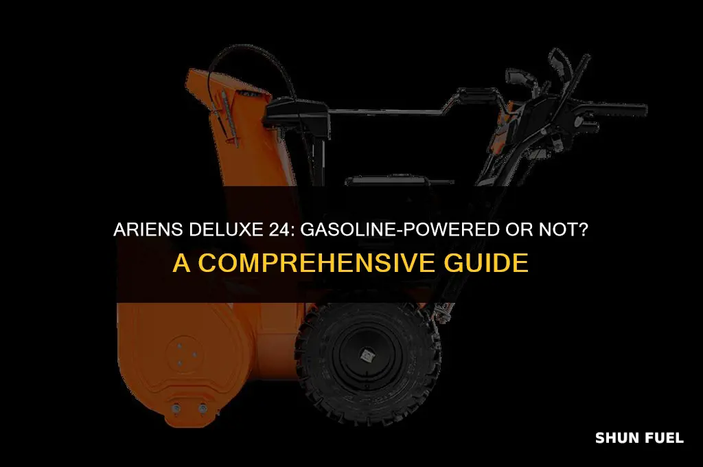 does the ariens deluxe 24 run off just gasoline