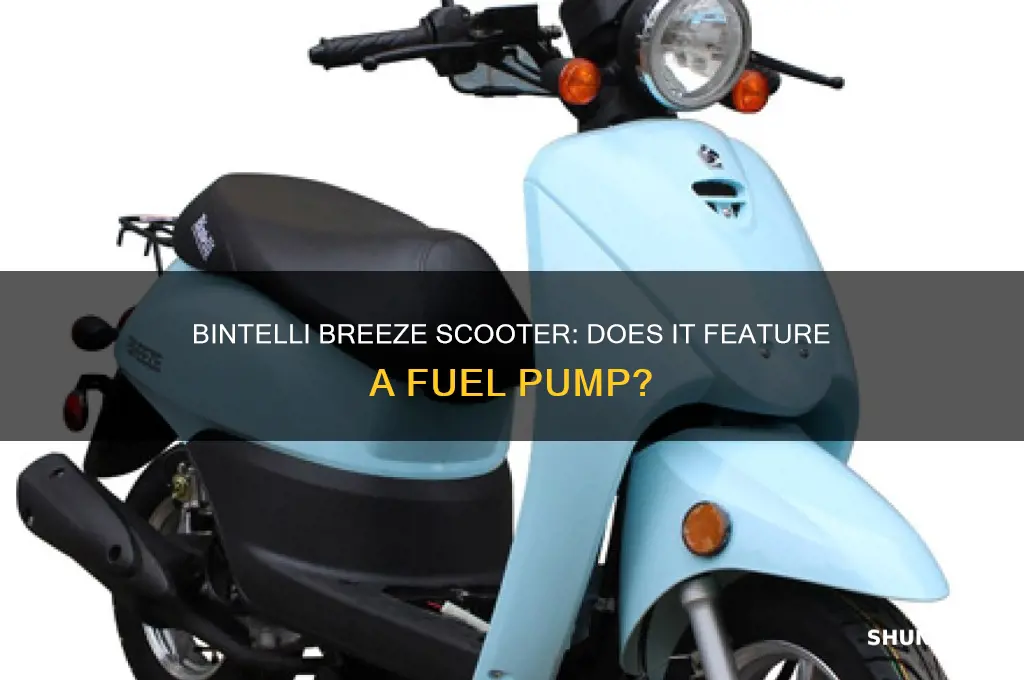 does the bintelli breeze scooter have a fuel pump