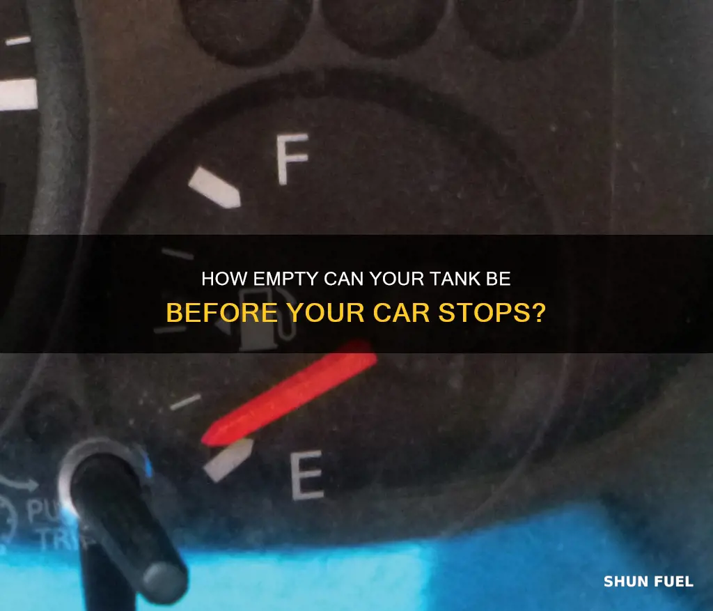 does the car stop when the fuel tank is gone