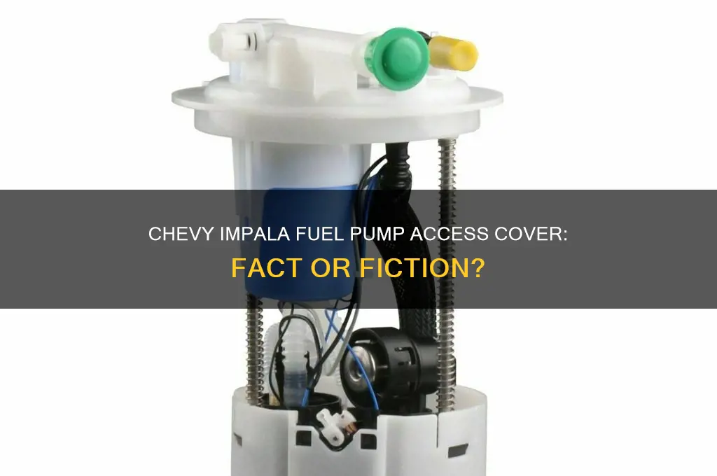does the chevy impala have a fuel pump access cover