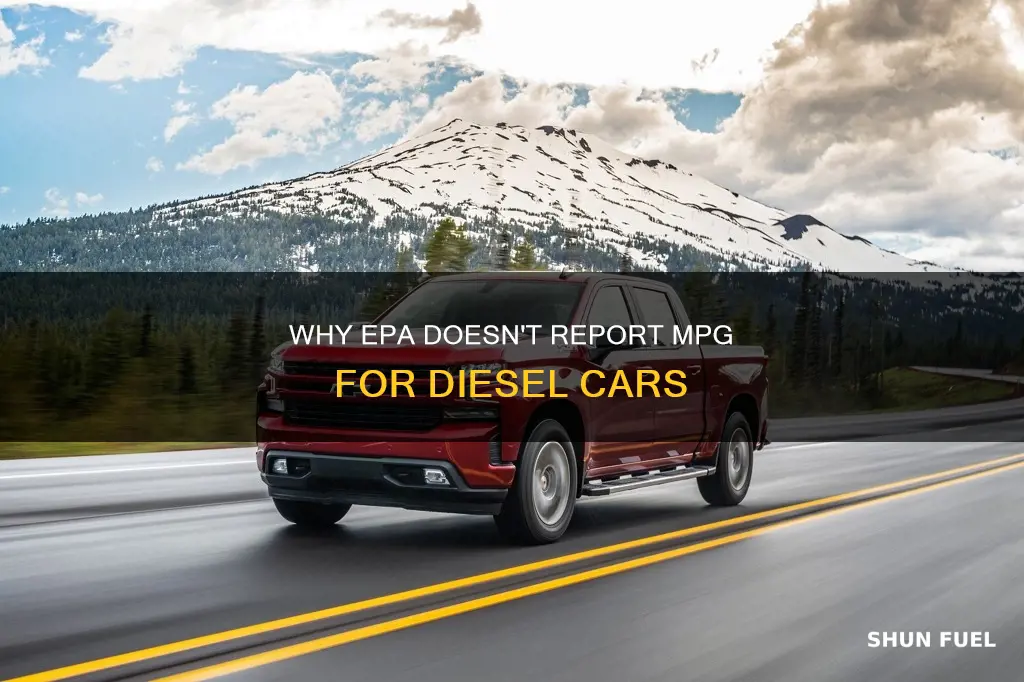does the epa not carry mpg on diesel fuel economy