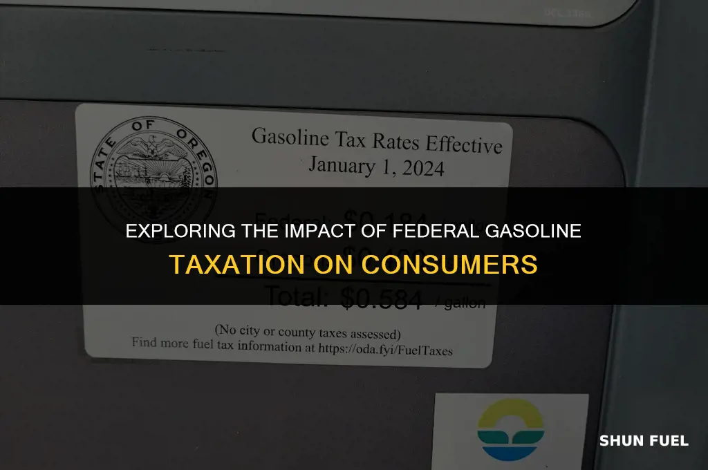 does the federal government tax gasoline