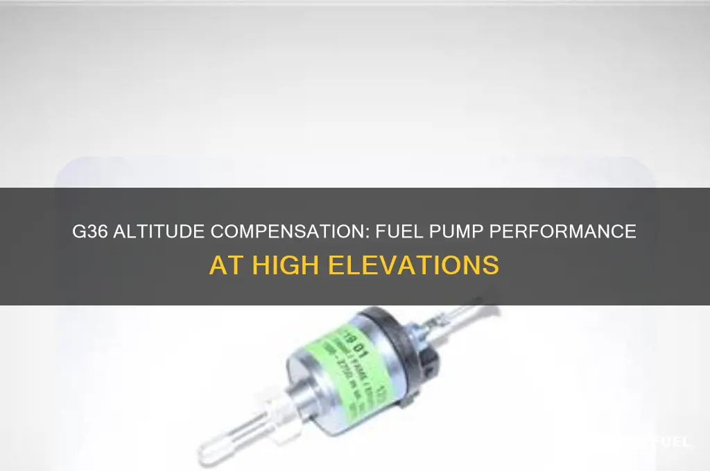 does the g36 have altitude compensatin fuel pump