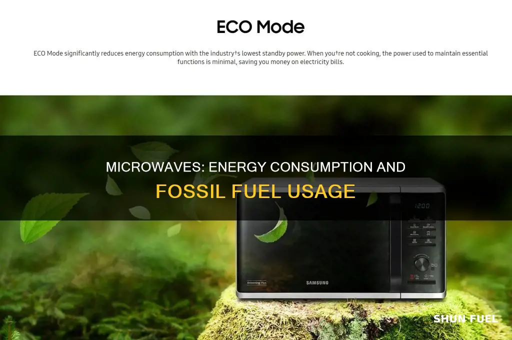 does the microwave take up fossil fuels