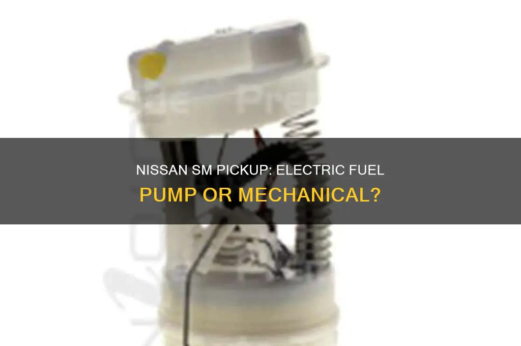 does the nissan sm pickup have a electric fuel pump