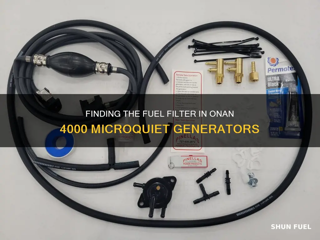 does the onan 4000 microquiet have a fuel filter