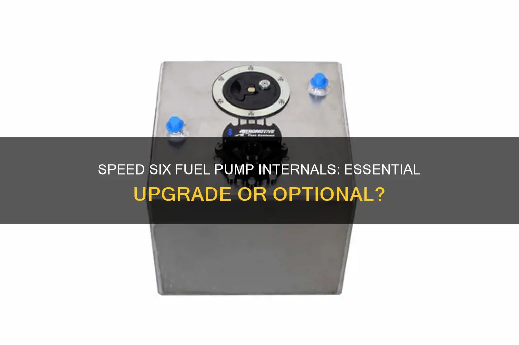 does the speed six need the fuel pump internals