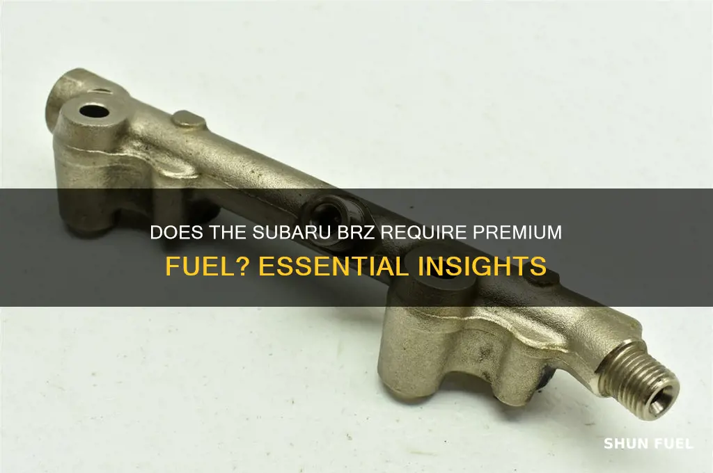 does the subaru brz use premium fuel