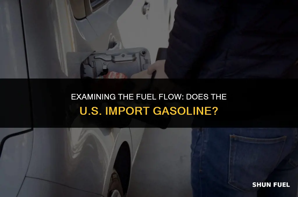 does the united states import gasoline