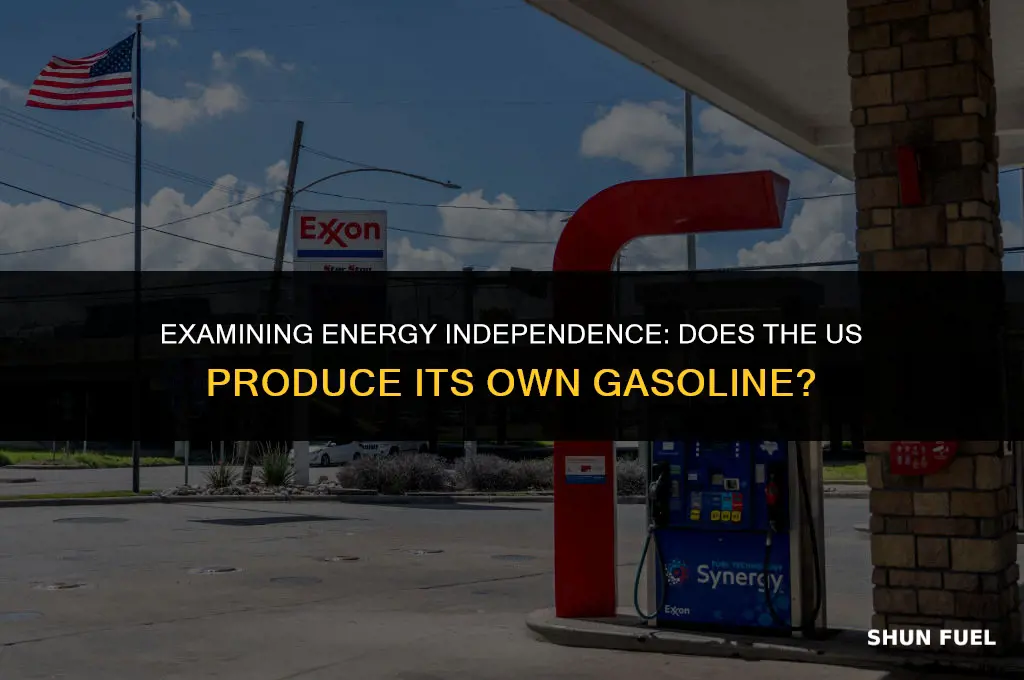 does the us make its own gasoline