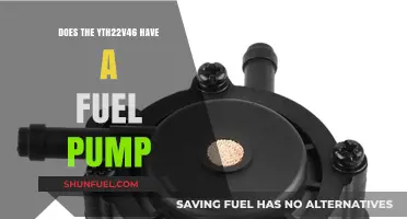 Does the YTH22V46 Riding Mower Include a Fuel Pump?