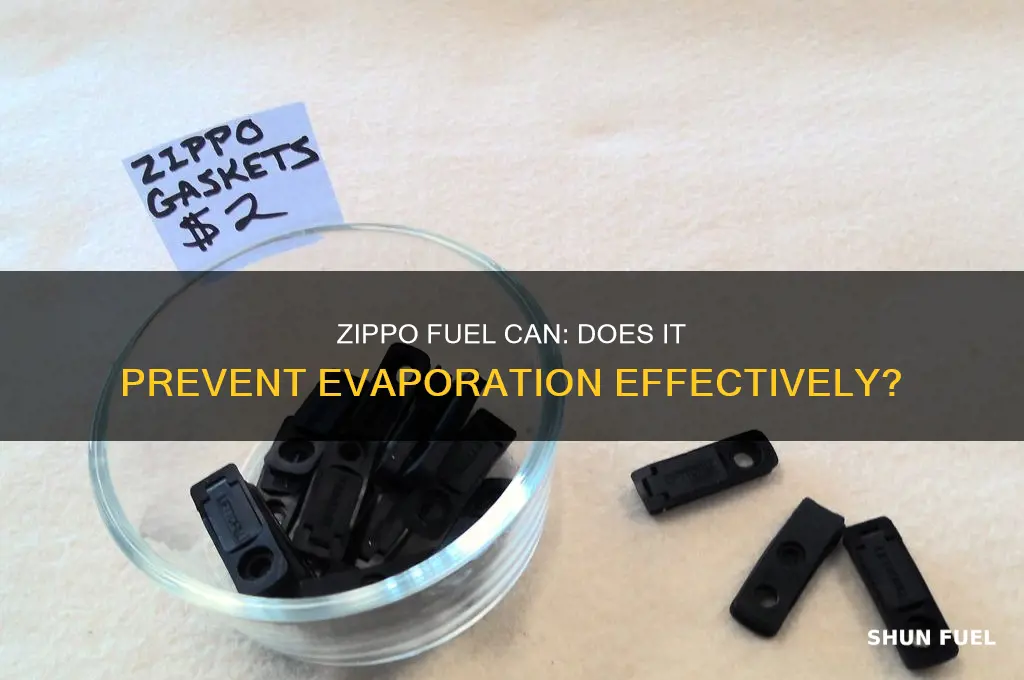 does the zippo fuel can protect from evaporation