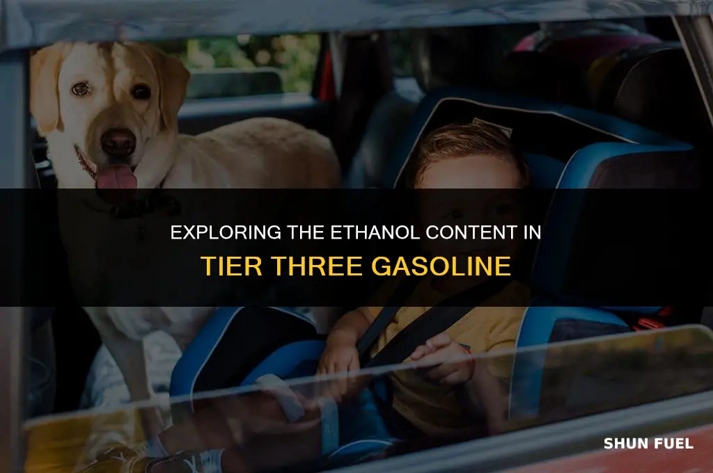 does tier three gasoline have ethanol in it