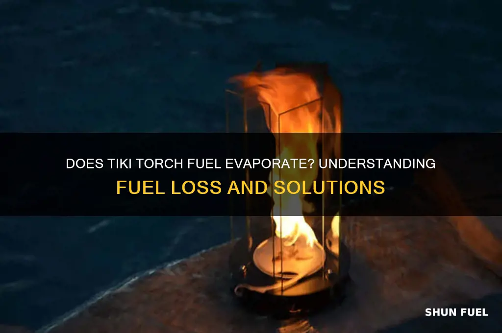 does tiki torch fuel evaporate