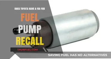 Toyota Fuel Pump Recall Fix: What You Need to Know