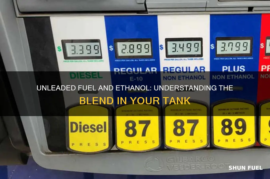 does unleaded fuel contain ethanol