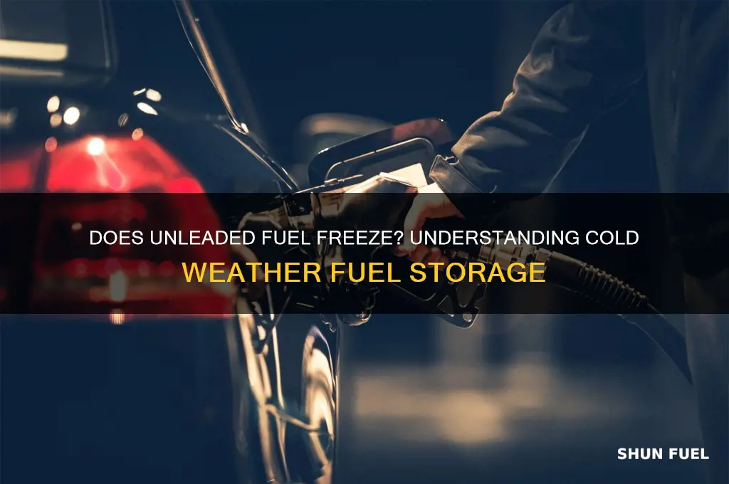 does unleaded fuel freeze
