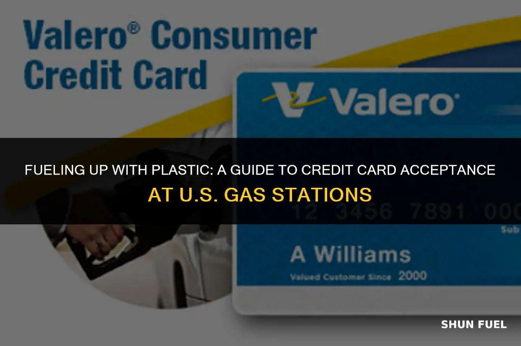 does us gasoline accept credit cards