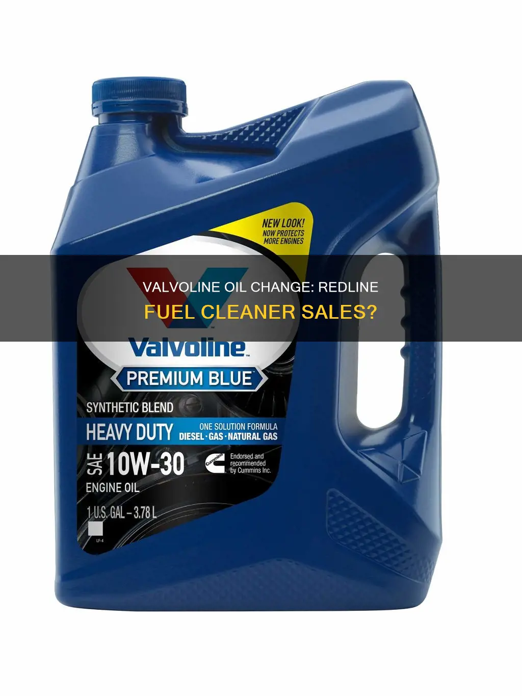 does valvoline oil change sell redline fuel cleaner