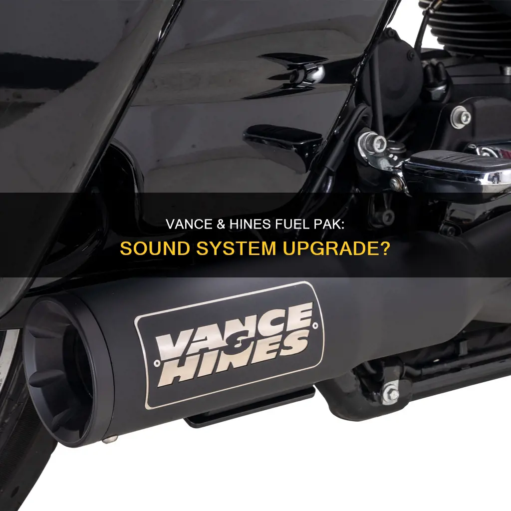 does vance and hines fuel pak change sound system