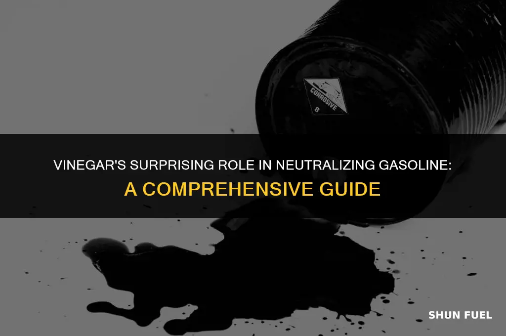 does vinegar neutralize gasoline