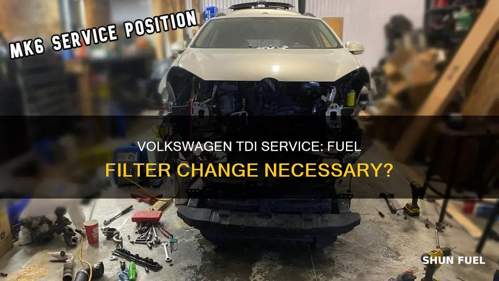 does volkswagen change fuel filter when doing a tdi service