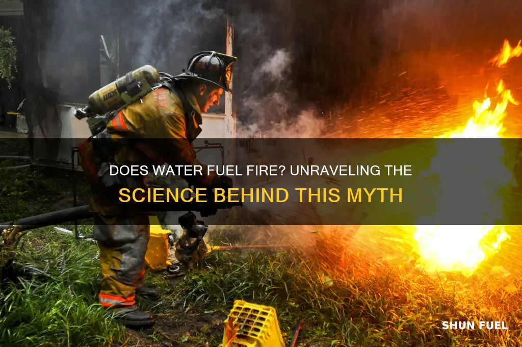 does water fuel fire