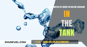 Exploring the Density Dynamics: Water's Position in a Gasoline Tank
