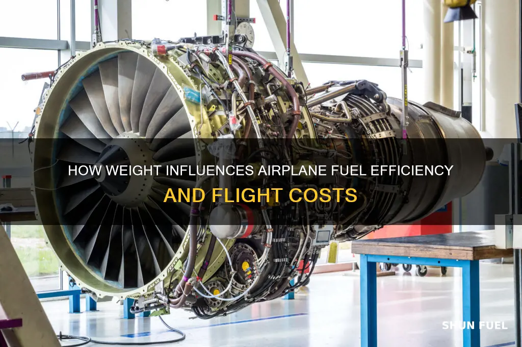 does weight affect airplane fuel