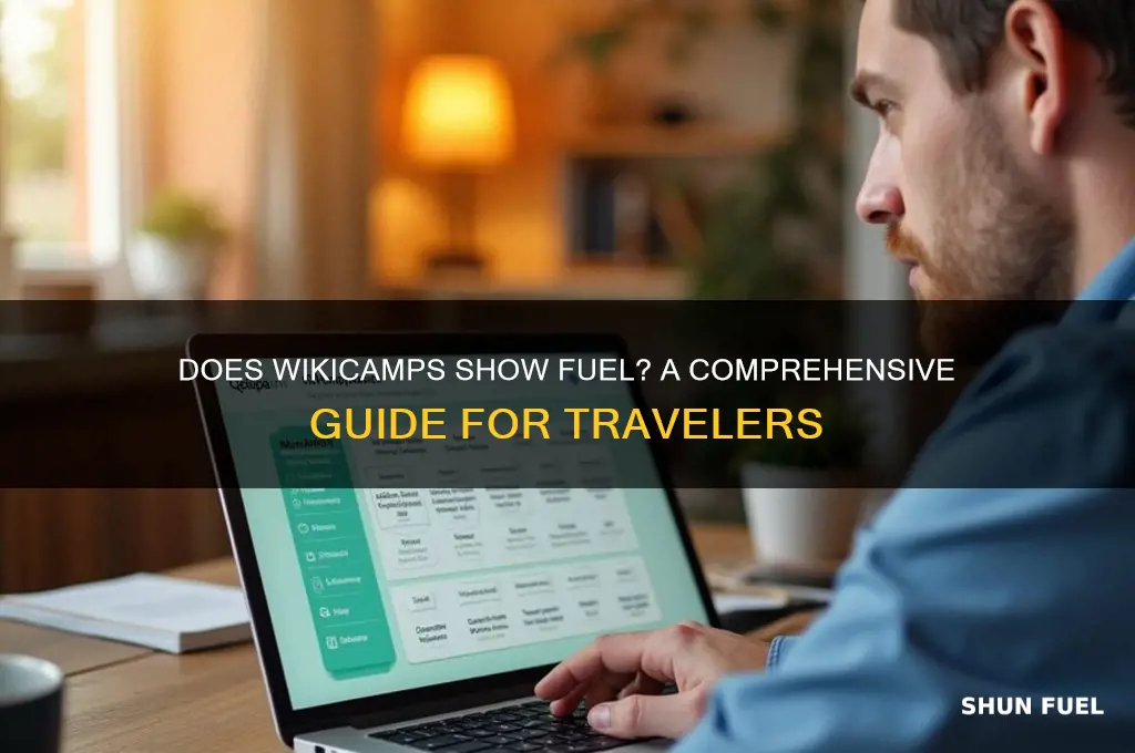 does wikicamps show fuel
