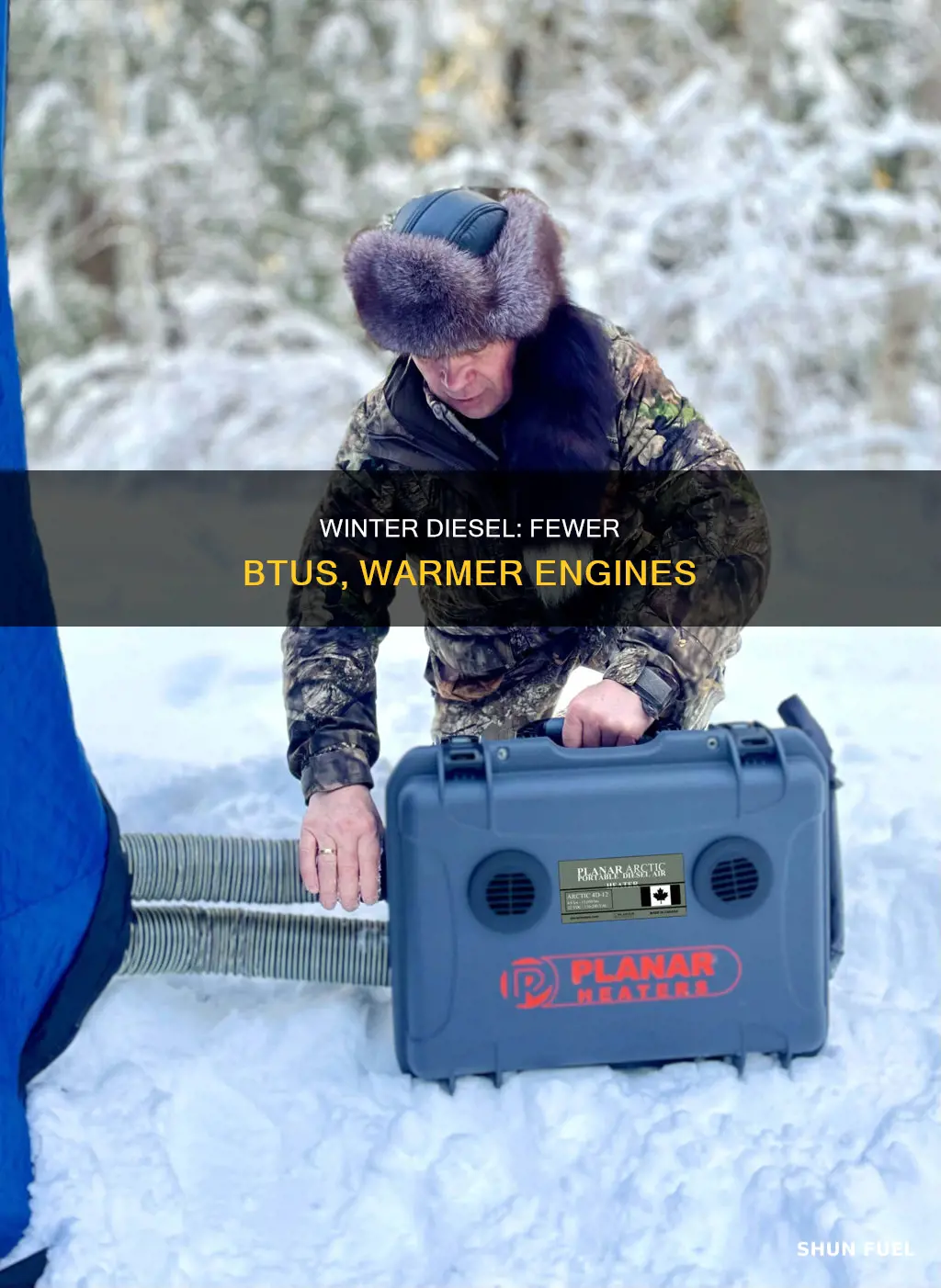 does winter grade diesel fuel contain less btus