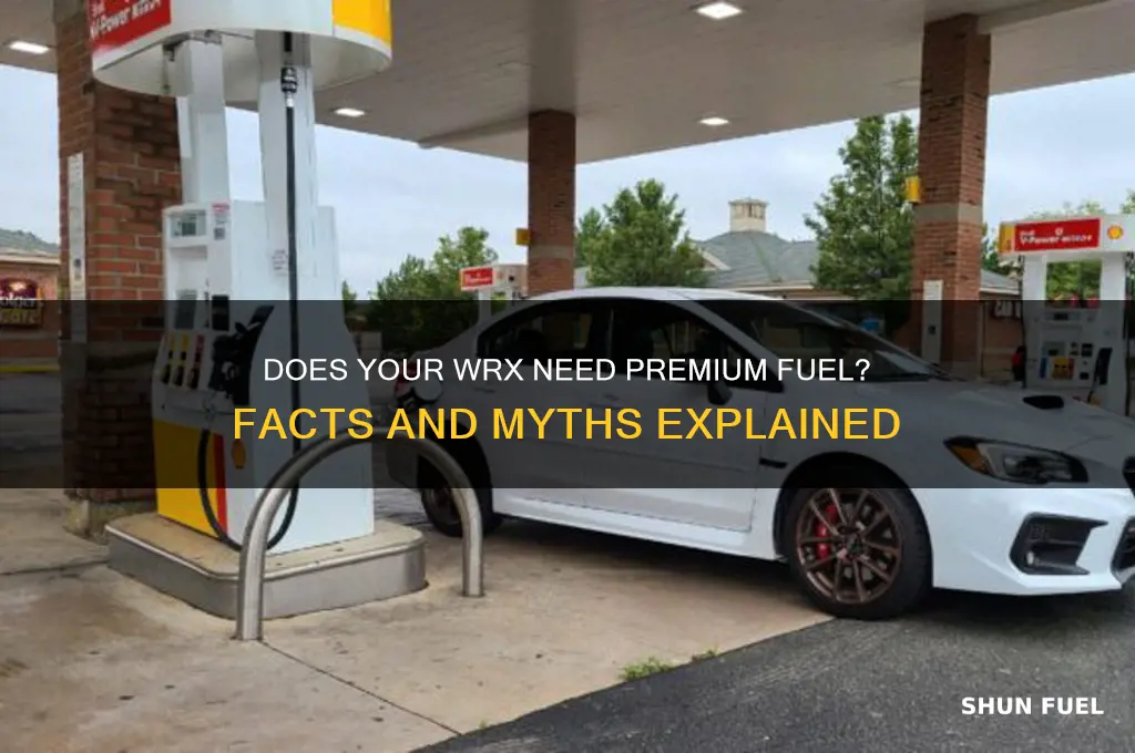 does wrx require premium fuel
