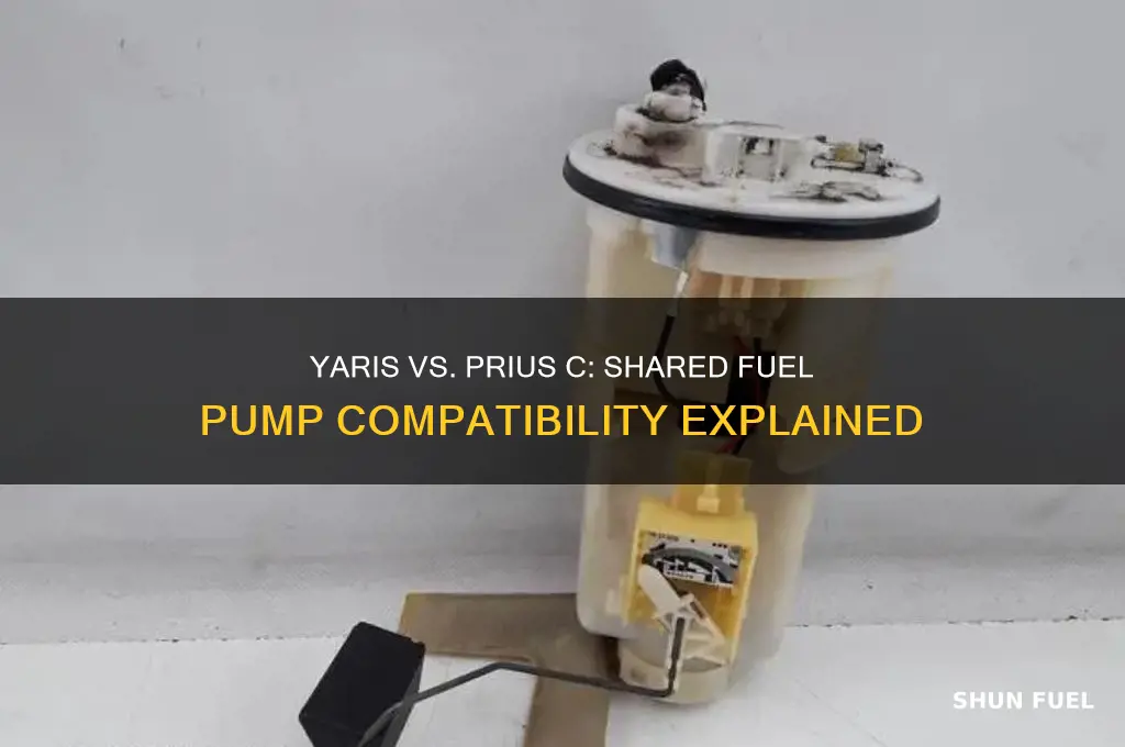 does yaris use same fuel pump as prius c