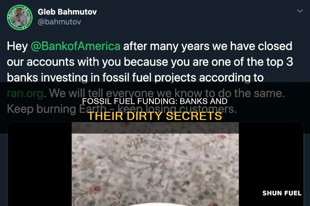 does your bank underwrite fossil fuel projects
