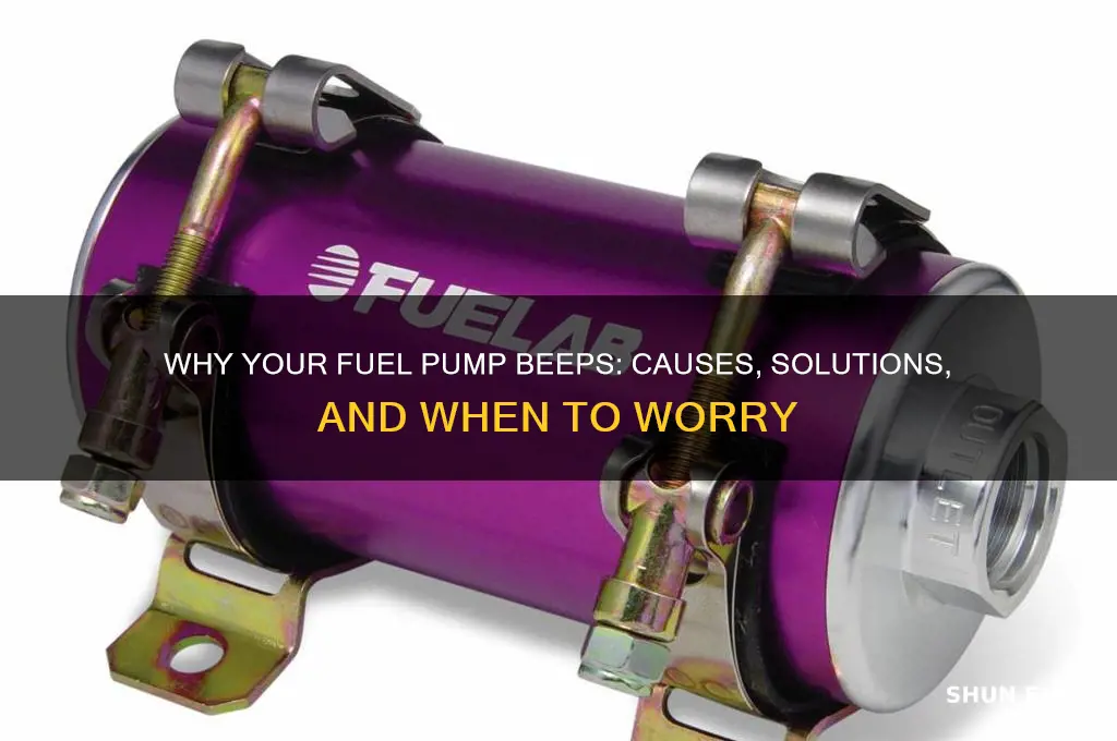 does your fuel pump beep
