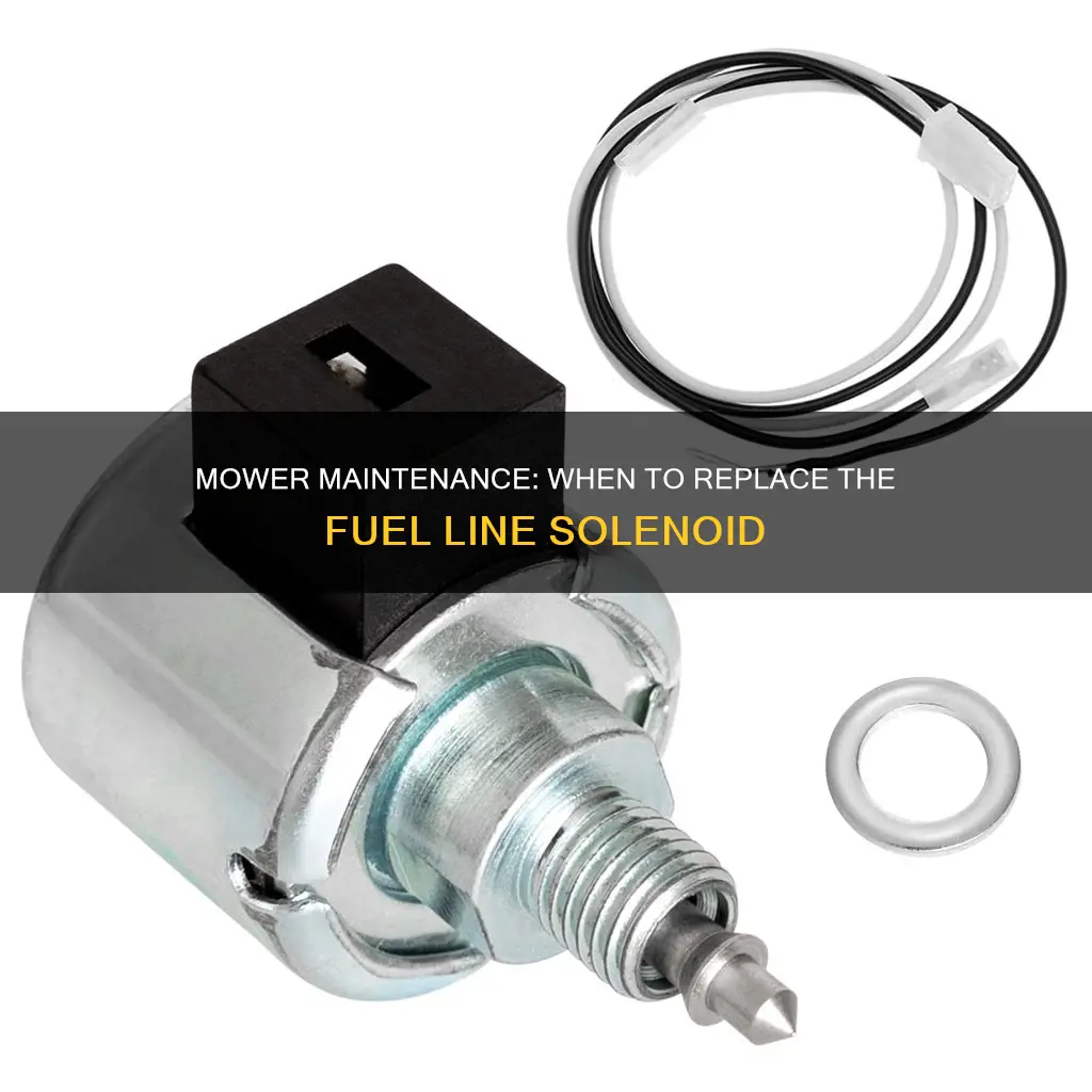 does your mower need a fuel line solenoie