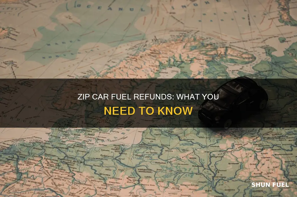 does zip car refund fuel