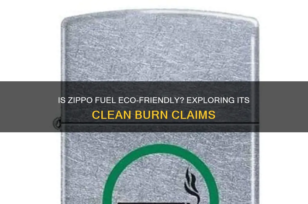 does zippo fuel burn clean