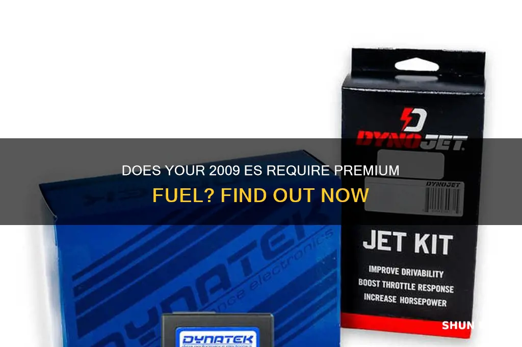 es 2009 have to use premium fuel