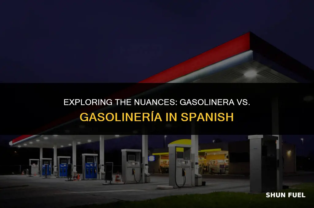 es gasolinera o gasolinería