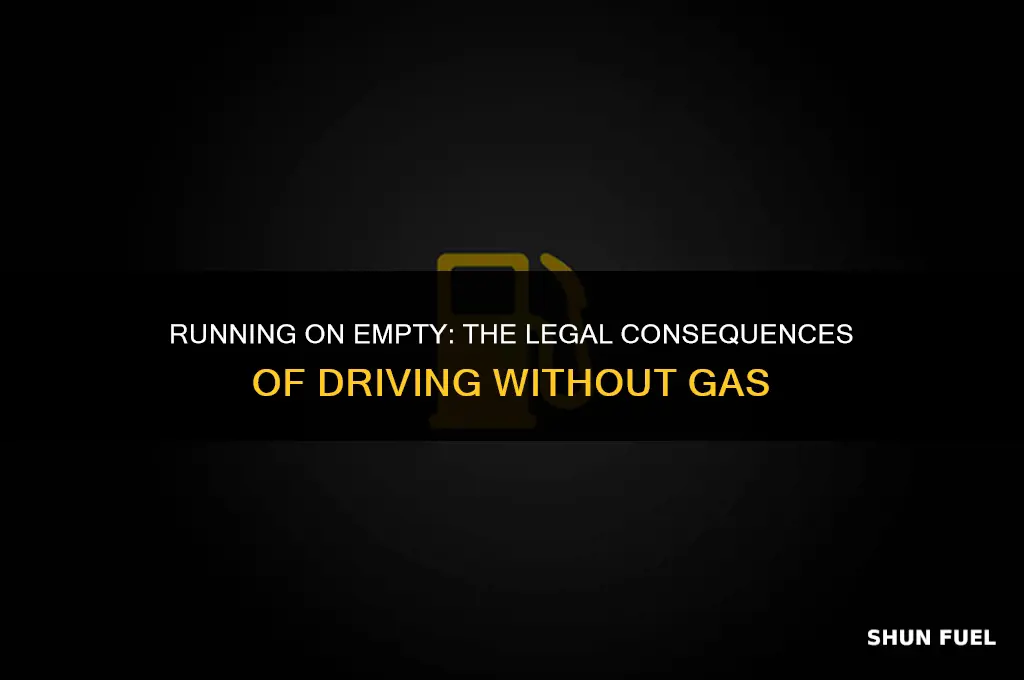es ilegal quedarse sin gasolina