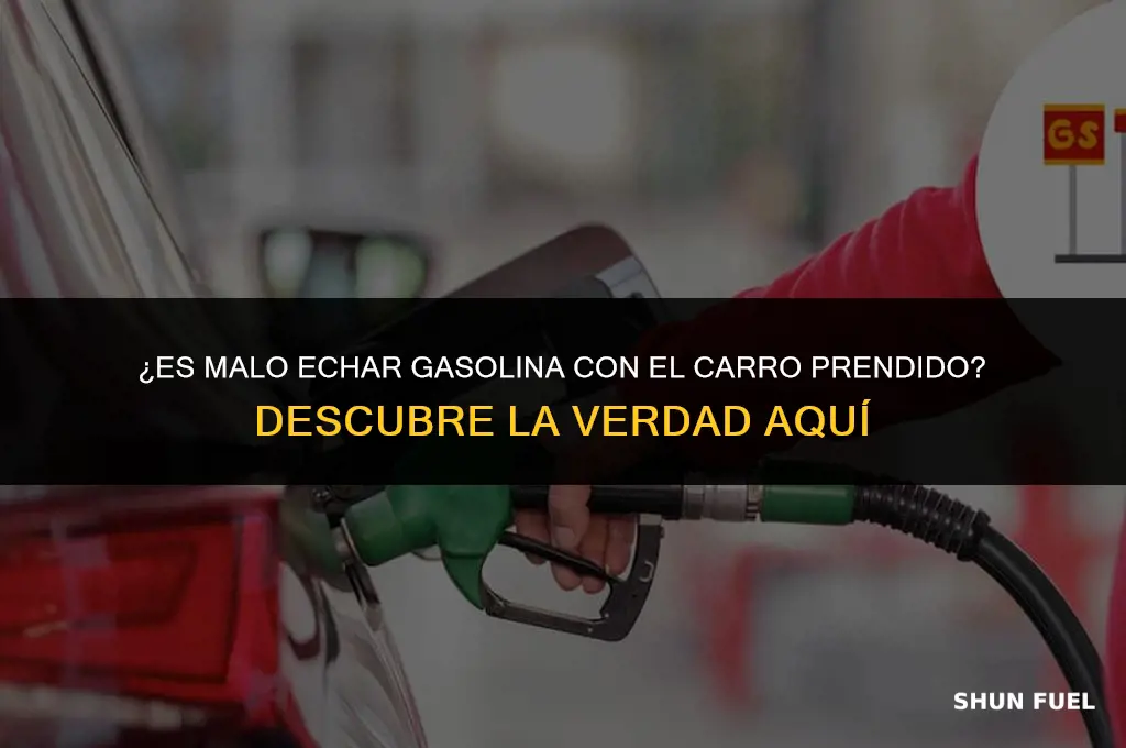 es malo echar gasolina con el carro prendido