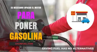 ¿Es necesario apagar el motor para poner gasolina?
