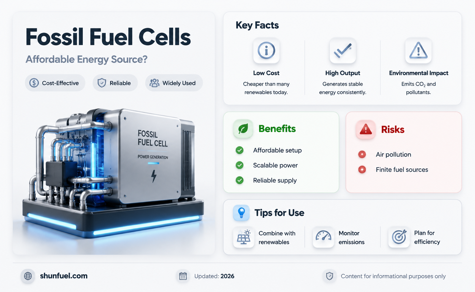 are fossil fuel cells cheap