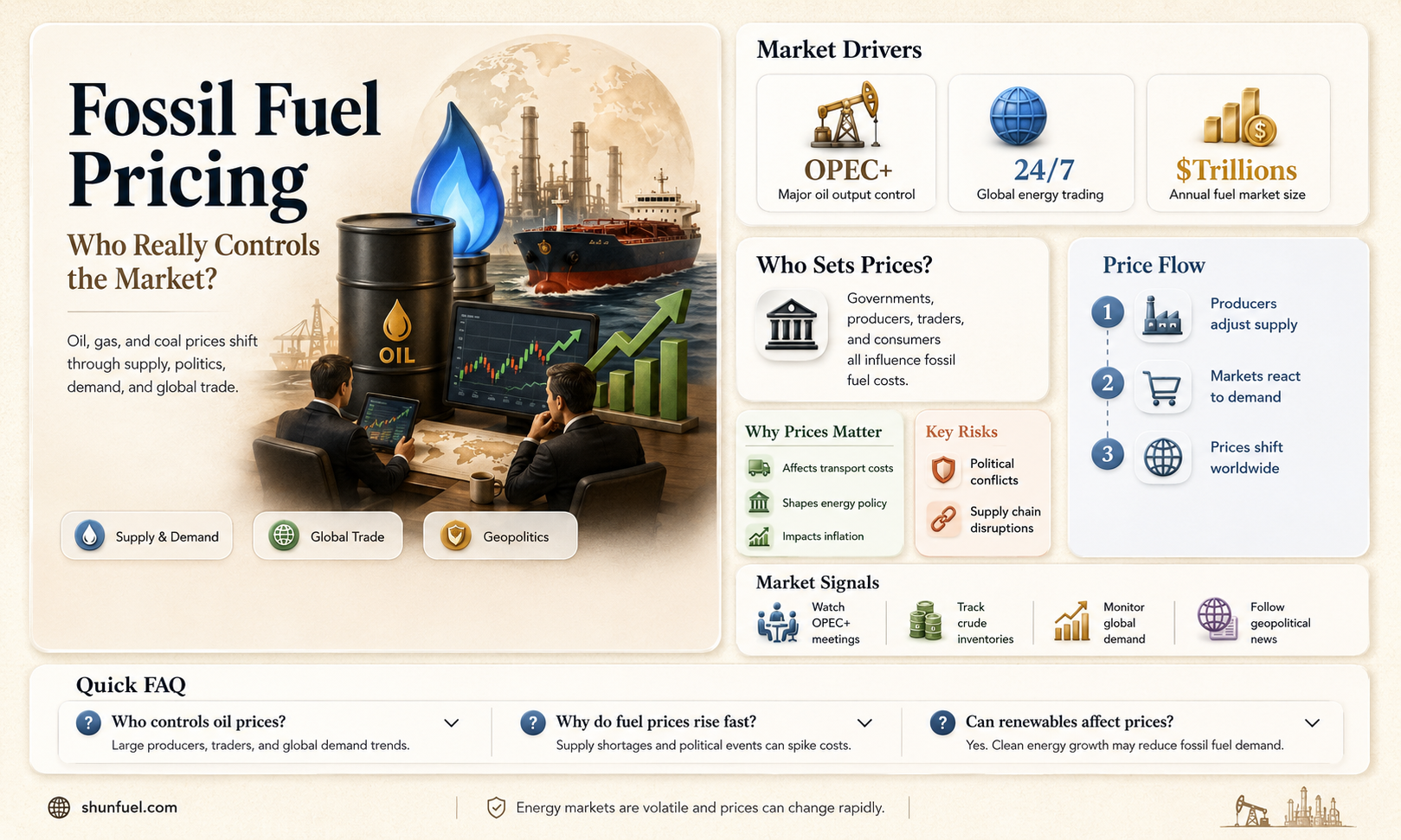 are fossil fuel prices regulated
