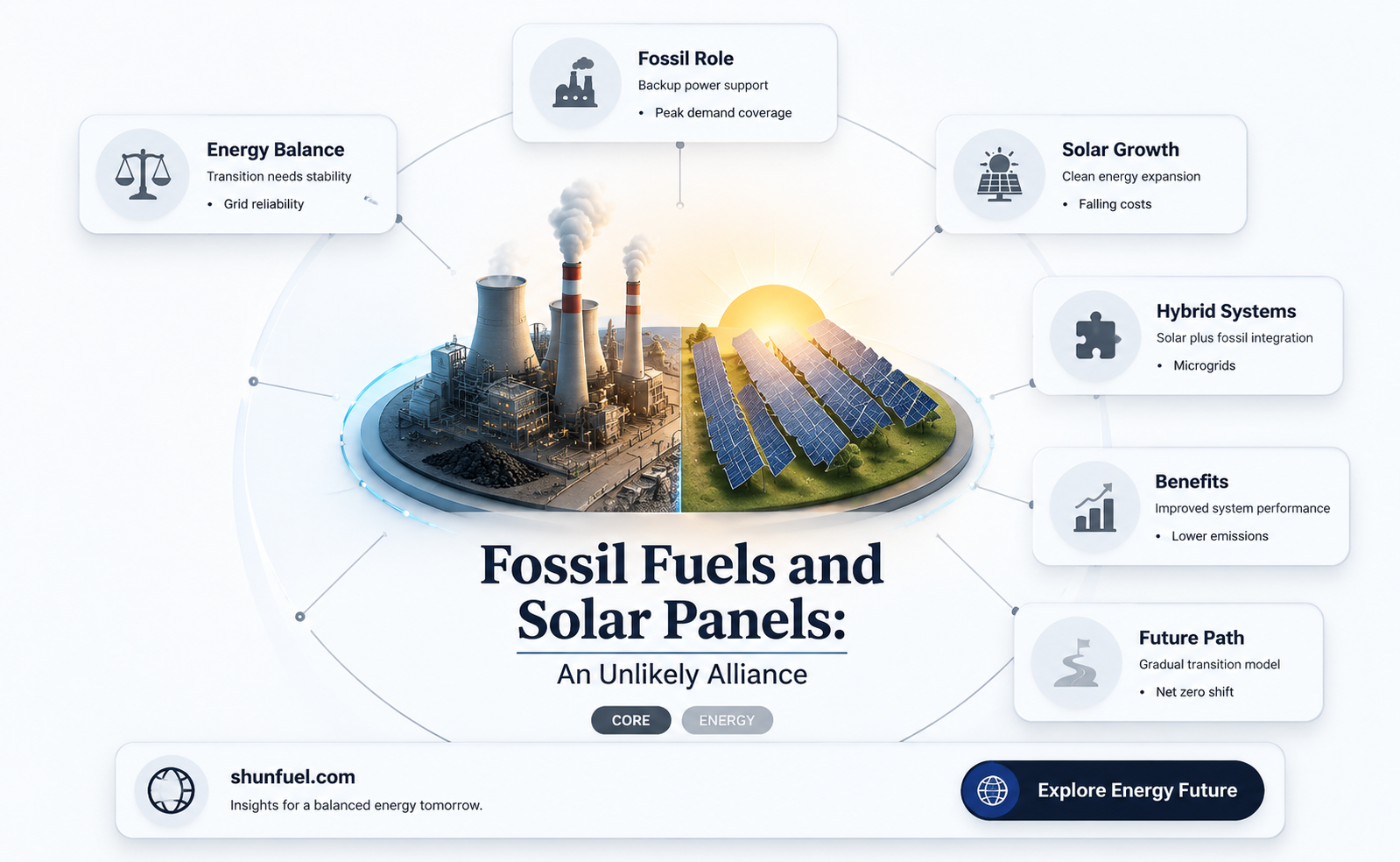 are solar panels made from fossil fuels