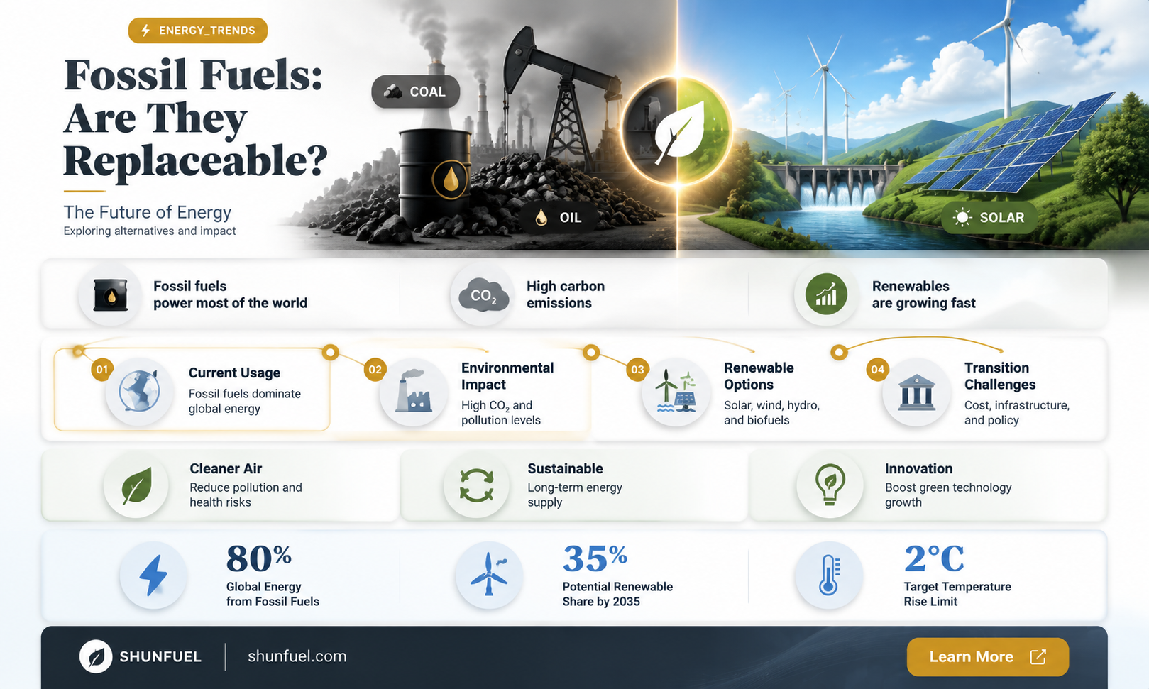 are fossil fuels replacable