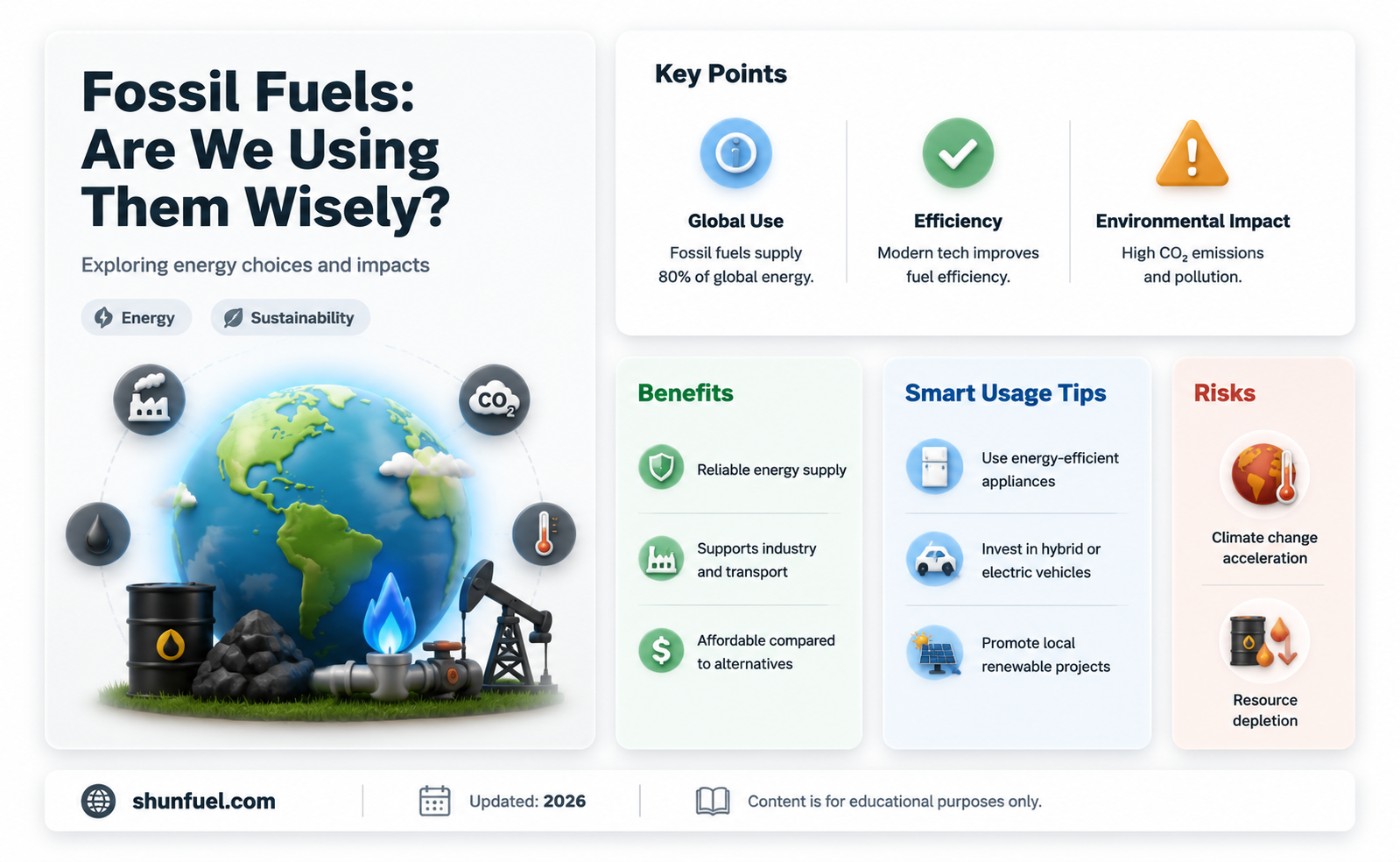 are fossil fuels being used on the right things